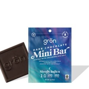 Mini Bar Dark Chocolate Indica Rosin Enhanced Chocolate 100mg