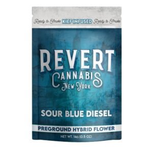 Sour Blue Diesel Kief Infused Preground Flower 14g