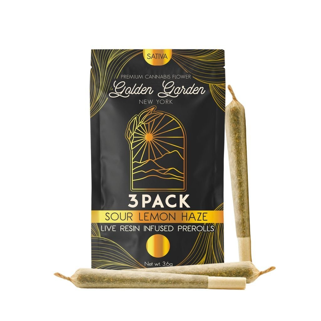 Sour Lemon Haze Live Resin Infused Preroll Multi-Pack 3.6g | 3pk