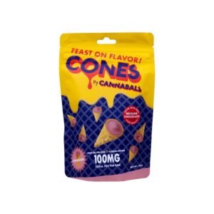 Strawberry Cones Chocolate 100mg
